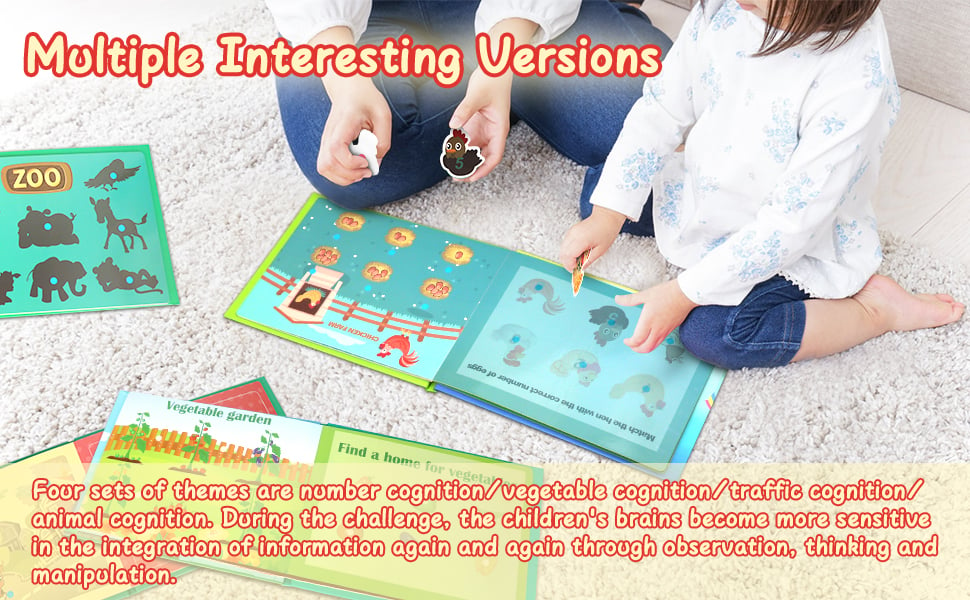 Keep your little one busy. Ability to pair items and explain why they are together.