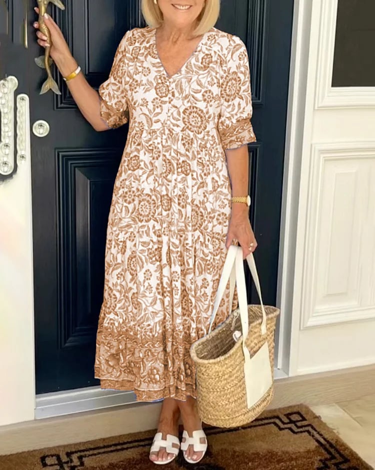 New Style-60%OFF🔥V-neck Bohemian Dress – decideonlove – Pure Style Mart
